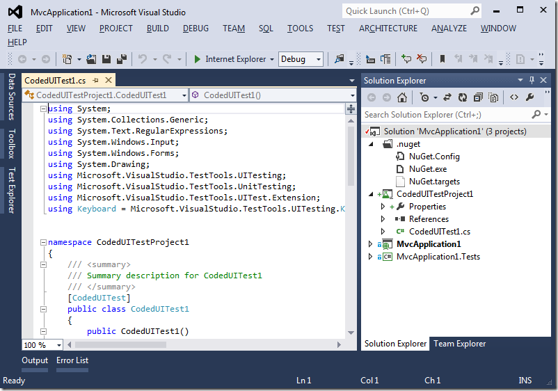 visual studio 2012 update